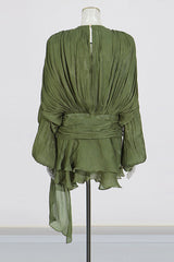 Beryl Pleated Ruffle Hem Mini Dress | Dress In Beauty