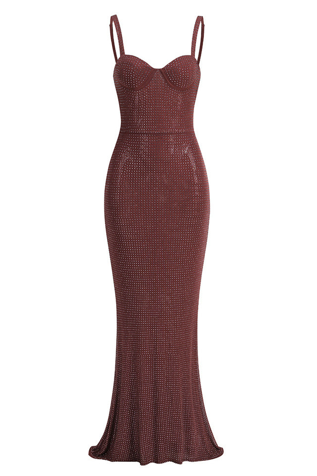 Serenity Rhinestone Cami Maxi Dress | Dress In Beauty