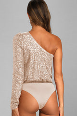 Mikah One Shoulder Long Sleeve Top | Dress In Beauty