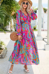 Abstract Art Tiered Maxi Dress | Dress In Beauty