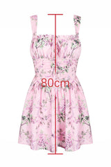 Ophelia Ribbon Print Dress
