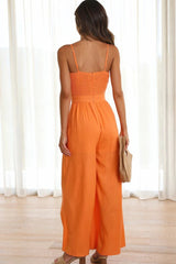 Knot Front Wide Leg Cami Jumpsuit | Dress In Beauty
