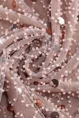 Slip Leaf Beaded Sequin Embellished Gown