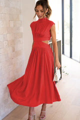 Cutout Waist Midi Dress | Dress In Beauty