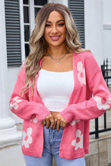 Open Front Flower Cardigan | Dress In Beauty