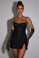 Georgia Shiny Dress With Gloves | Dress In Beauty