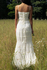 Ruffle Tunnel Gown in Cloud