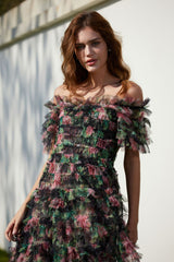 Nola Ruched Floral Maxi Dress | Dress In Beauty