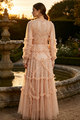 Polka Dot Sequin Embellishment Tulle Dress | Dress In Beauty