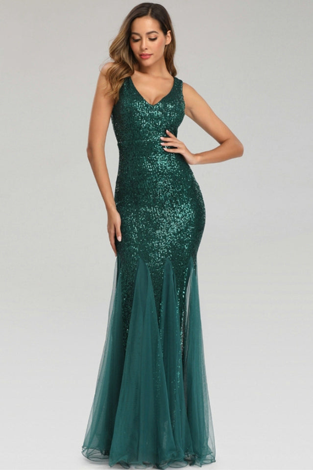 Adeline Sparkly Sequin Fishtail Gown | Dress In Beauty
