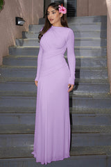 Casey Asymmetric Ruched Bodice Maxi Dress