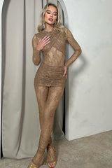 Private Location Wrapped Lace Jumpsuit | Dress In Beauty