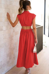 Cutout Waist Midi Dress | Dress In Beauty