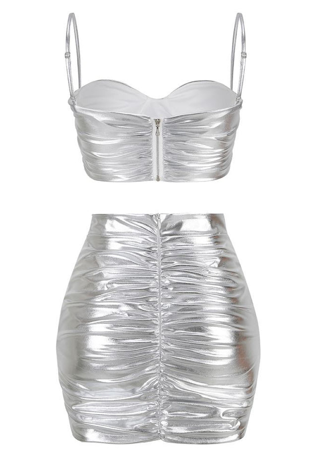 Bauer Ruched Bralette + Riley Skirt Set | Dress In Beauty