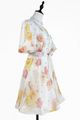 Caroline Floral Print Mini Dress | Dress In Beauty