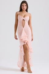 Gabriella Light Peach Ruffle Dress | Dress In Beauty