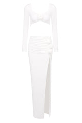 Rose High Split Maxi Dress | Dress In Beauty