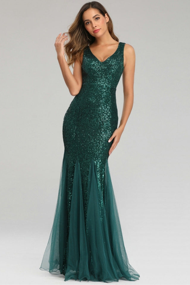 Adeline Sparkly Sequin Fishtail Gown | Dress In Beauty