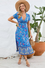 Kamoni Floral Print Boho Maxi Dress | Dress In Beauty