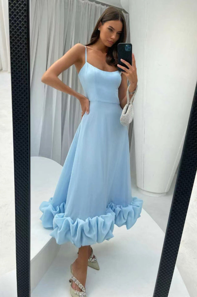 Flounce Bustier Midi Dress | Dress In Beauty Flounce Bustier Midi Dress | Dress In Beauty