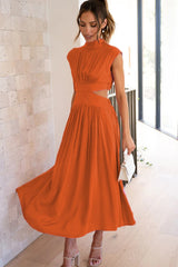 Cutout Waist Midi Dress | Dress In Beauty