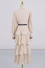 Antheaa Chiffon A-Line Maxi Dress
