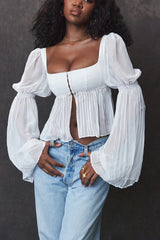 Lucie Chiffon Bustier Top | Dress In Beauty
