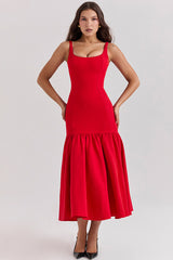 Amore Dropped Waist Midi Dress | Dress In Beauty