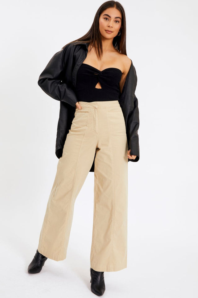 Merlaine Strapless Knotted Knit Crop Top | Dress In Beauty