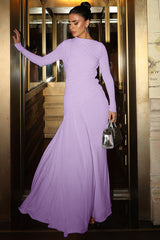 Casey Asymmetric Ruched Bodice Maxi Dress