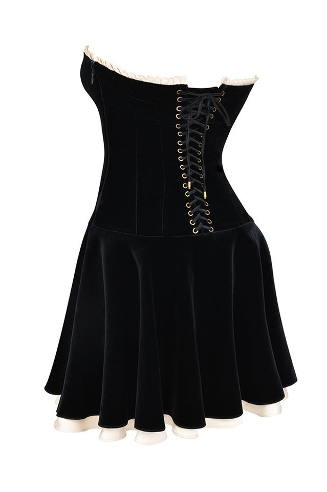 Black Velvet Off The Shoulder Dress | Dress In Beauty