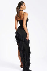 Zaira Coral Lace Satin Corset Dress | Dress In Beauty