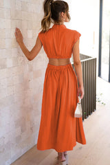 Cutout Waist Midi Dress | Dress In Beauty