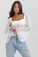 Lucie Chiffon Bustier Top | Dress In Beauty