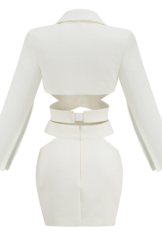 Cut Out Blazer Top + Mini Skirt Set | Dress In Beauty