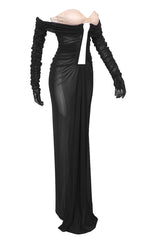 Afanen Bustier Ruched Mesh Dress | Dress In Beauty
