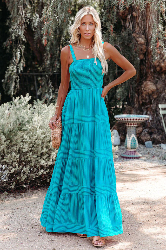 Swing Pleated Maxi Boho Dress | Dress In Beauty