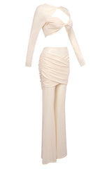 Aethwy Draped Two Piece Jumpsuit | Dress In Beauty