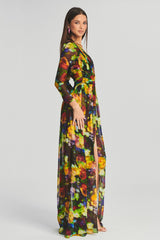 Carolina Floral Print Slits Dress | Dress In Beauty