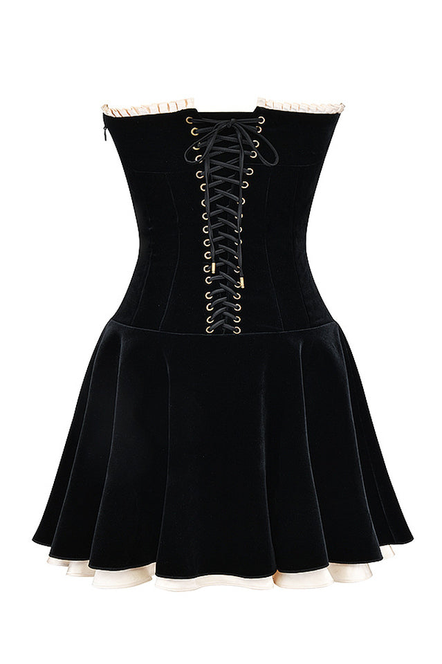 Black Velvet Off The Shoulder Dress | Dress In Beauty