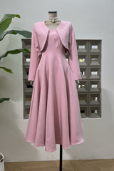 Cora Cropped Jacket + Midi Dress Set | Dress In Beauty