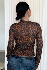 Myka Long Sleeve Mesh Top