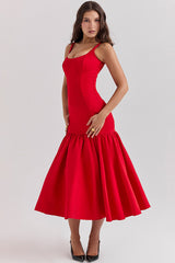 Amore Dropped Waist Midi Dress | Dress In Beauty