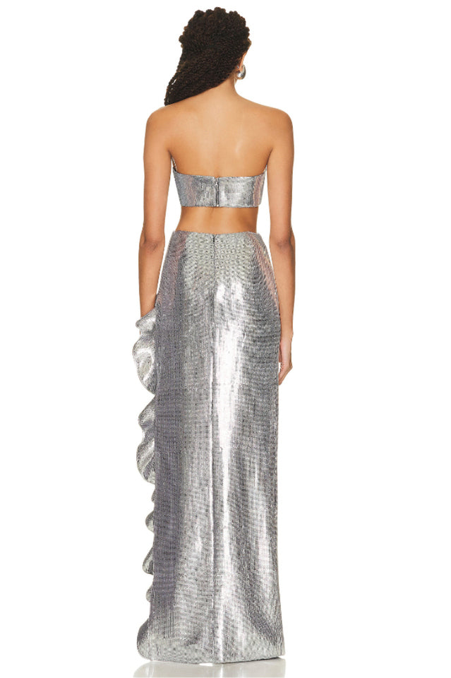Sequined Bandeau Two Piece Suit | Dress In Beauty