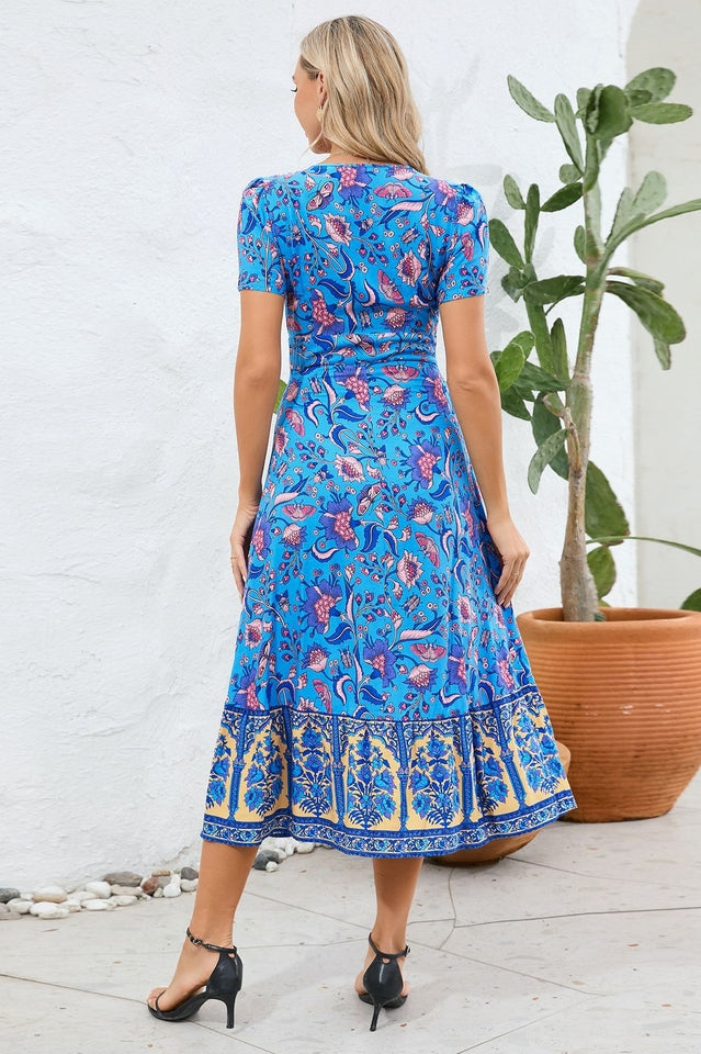 Kamoni Floral Print Boho Maxi Dress | Dress In Beauty