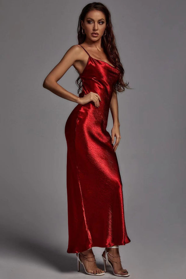 Emily Metallic Gold Maxi Dress | Dress In Beauty