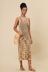 Knitted Cutout Split Beach Cover Up Dress | Dress In Beauty