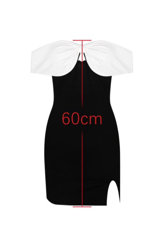 Two-Tone Crepe Bow Mini Dress | Dress In Beauty Two-Tone Crepe Bow Mini Dress | Dress In Beauty