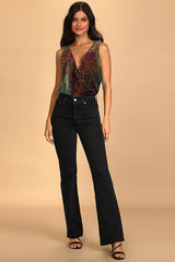 Evening Of Wonder Sequin Cowl Back Bodysuit | Dress In Beauty