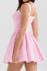 Brigite Plaid Cotton Dress | Dress In Beauty